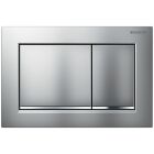 Geberit Omega30 dual-flush actuation plate (satin chrome/high-gloss chrome)