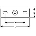 Geberit ceiling plate with threaded socket M10 / G 1/2