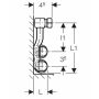 Geberit Mapress C-Stahl Anschluss-T-Stück-Set für Vor- und Rücklauf, mit Klemmringverschraubung  15 mm x 15 mm