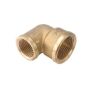 Brass threaded fitting, angle, female thread, reduced (1/2" x 1")