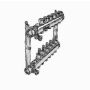 TECEfloor stainless steel heating circuit distributor with DFA