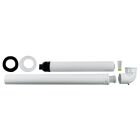 Wolf balanced flue system DN60/100 horizontal, white,...