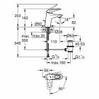 Grohe Eurostyle Waschtisch Armatur, S-Size, moon white