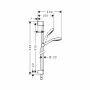 Hansgrohe Croma Select E Brausenset Vario/Unica 900mm weiss/chrom