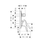 Hansgrohe Talis S misturadora de banheira de encastrar...