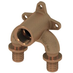 TECEflex, double paroi en U, filetage intérieur, bronze (16 mm x 1/2 x 16 mm)