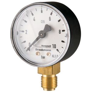 Resideo Manometer 50 mm 1/4", Teilung 0-10 bar