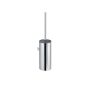 Keuco Moll toilet brush set complete with opaque plastic insert, chrome/white