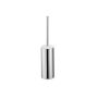 Keuco Moll toilet brush set, opaque plastic insert, chrome/anthracite