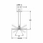 Hansa Hansaviva ντους πάνω από το κεφάλι τετράγωνο 200x200, 4427 (χρώμιο)