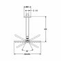 Hansa Hansaviva Kopfbrause quadratisch 250x250, 4427 (chrom)