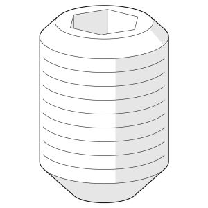 Parafuso de fixação Hansa M6x9.5 SW2.5