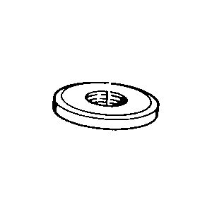 Hansa Rosette Schlauchdurchführung (chrom)