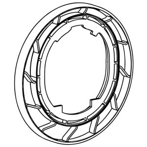 Przedłużenie rozety Hansa 12 mm (chrom)