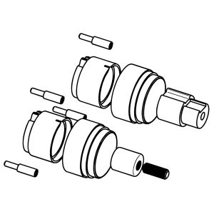 Hansa pikenduskomplekt Matrix termostaat 20 mm