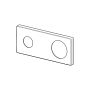 Roseta Hansa 175 x 75 mm (cromo) para Stela/Ligna