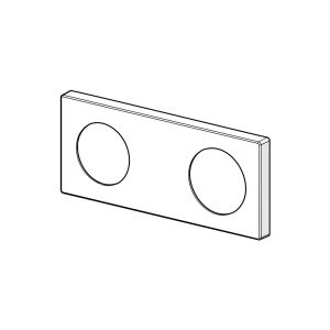 Roseta Hansa 175 x 75 mm (cromada)