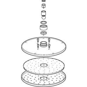 Hansa Soffione doccia Viva d:200 mm completo