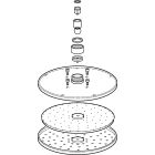 Pomme de douche Hansa Viva d:200 mm complète