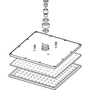 Πλήρες ντους πάνω από το κεφάλι της Hansa 250 x 250 mm