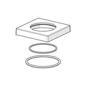 Hansa rozet 75 x 75 mm Ligna için komple