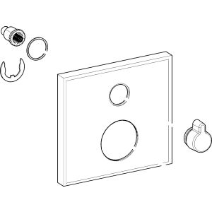 Hansa rozeta 150 x 150 mm complet Varox - Pro diametru interior 49.8 mm