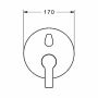 Hansa Hansaligna Fertigset Wannenmischer 8385 (chrom)