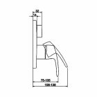 Hansa Hansapinto Fertigset Einhand- WA-Batterie , 8526 (chrom)