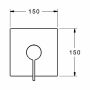 Hansa Hansaloft Brause-Fertigset-Batterie 8762 (chrom)