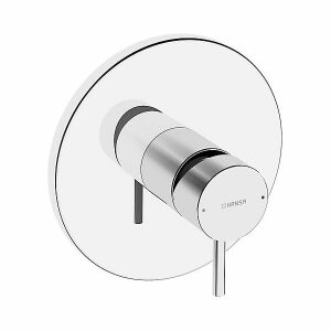 Hansa Stela shower mixer for in-wall installation (chrome), round rosette