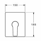 Hansa Twist Brause Unterputz Fertigset, mit Vollhebel