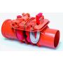 KESSEL backwater valve Staufix, DN150, with rat protection, made of plastic