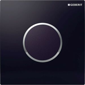 Geberit Sigma10 капак за Geberit UR-Strg черен/полиран хром/черен