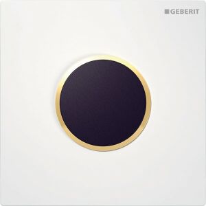 Geberit cover plate Sigma10 for Geberit UR control white / gold-plated / white