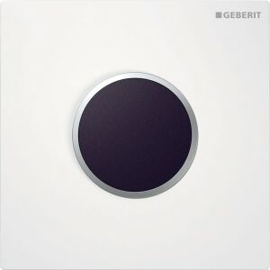 Geberit Sigma10 placă de acoperire pentru Geberit UR-Strg alb / crom mat / crom mat