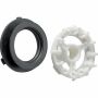 Geberit mounting set for overflow head plug