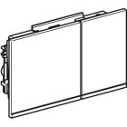 Geberit BetPl. Omega60, für 2-Mengen-Sp. Glas...