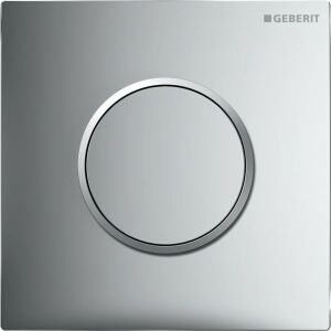 Geberit BetPl. Sigma10 to UR control with pneumatic Sp-release. glossy chrome