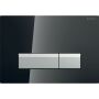 Geberit BetPl. Sigma40, for dual flush. Black glass