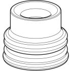 Geberit seal for outlet with reinforced hose