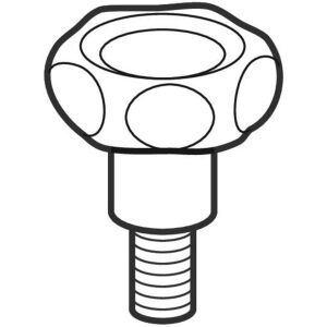 Mâner rotativ Geberit pentru prismă de sprijin pentru aparatul de sudură Geberit