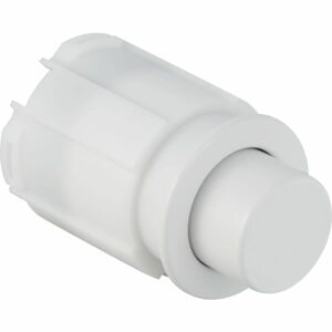 Geberit push button for WC control with pneumatic stop-release. 1-way flush. White Alpine