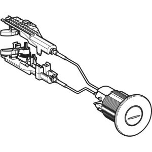 Geberit Drücker, zu WC-Steuerung mit Kabelzug glanzverchromt
