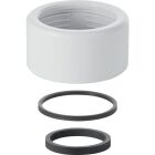 Geberit cap nut with seal for sink drain, white-alpin