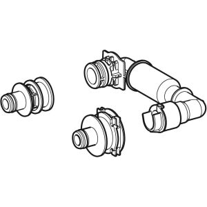 Geberit water part for integrated urinal control, self-sufficient