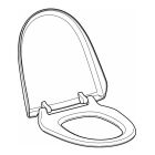 Geberit toilet seat and toilet lid white for Geberit...