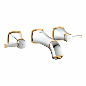 Grohe 3-auguline Grandera 20414 seinale paigaldatav WC-segisti FMS 177mm väljalaskeava kroom/kuldne