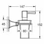 Suport Grohe Grandera 40627 cu dozator de săpun ceramic alb/cromo/galben