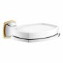 Grohe Halter Grandera 40628 mit Keramik- Seifenschale weiß/chrom/gold