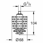 Grohe Ersatzbürstenkopf Selection Cube 40870 für Bürstengarnitur